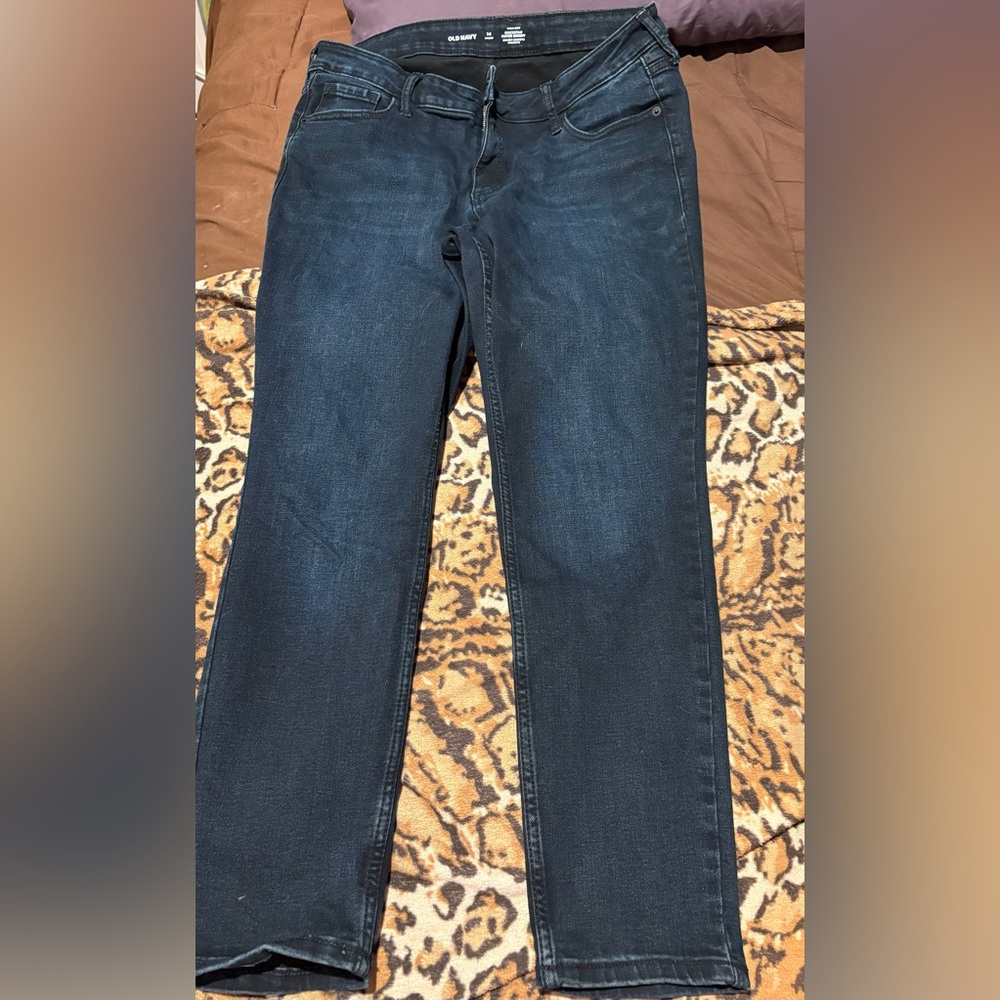 Dark Blue Denim Jeans from Old Navy.  Size 14